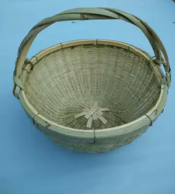 Hand-made bamboo woven vegetable basket bamboo basket basket fruit basket vegetable basket washing basket