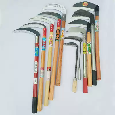Agricultural sickle hackerel Greening mowing grass cutting leek machete cutting wheat grass grass grass grass grass grass grass knife sickle