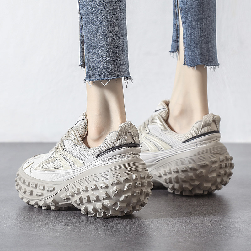 JOIMIFU Light Extravagant 100 Lapped Superb Fire Tire Shoes Superior Thick Bottom Mesh Noodles Old Daddy Shoes Women Casual Shoes-Taobao
