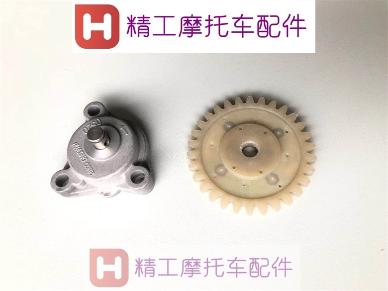 Adapted original fitted motorcycle drill leopard HJ125K-A-2A-3A oil pump assembly oil pump gear 
