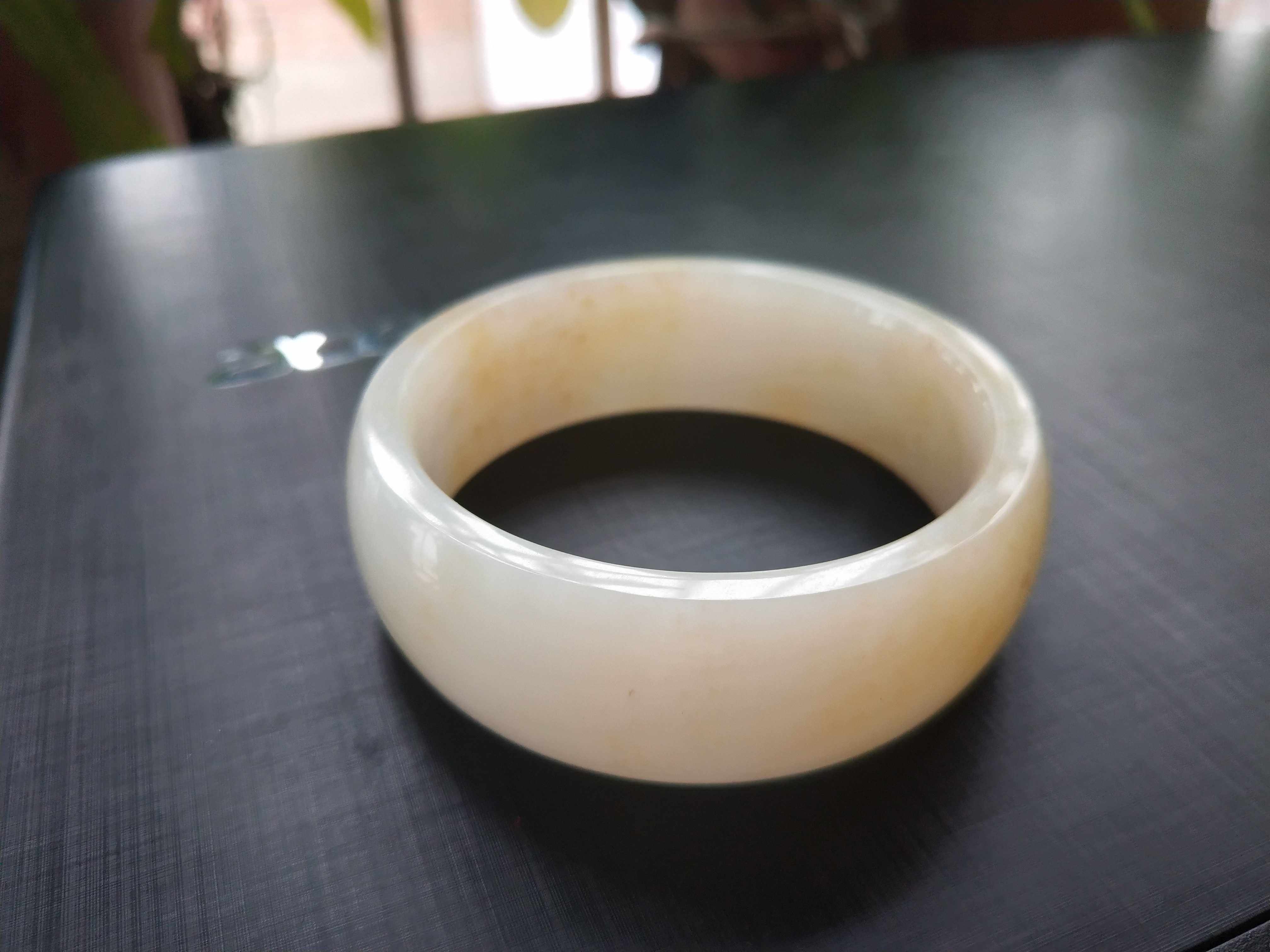 Muzi shopkeeper (collection level) Hetian Jade Qinghai material boutique Yenugou Tang Sancai Ping Bang