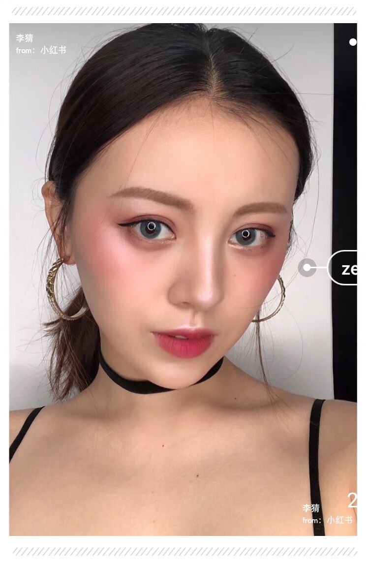 Orange Home Beauty Thai Zenn Monochrom Blush Mini Pearlescent Matte Waterproof Coloring Coloring Makeup Makeup Cream Blush - Blush / Cochineal phan ma hong