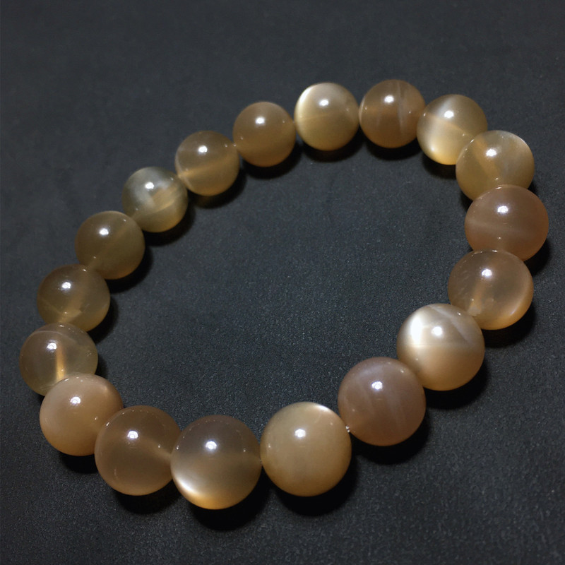 Natural Milk Tea Moonstone Bracelet Single Strand Mocha Moonstone Bracelet Coffee-Colored Crystal Bracelet Gift for Best Friend Natural Milk Tea Moonstone Bracelet Single Strand Mocha Moonstone Bracelet Coffee-Colored Crystal Bracelet Gift for Best Friend