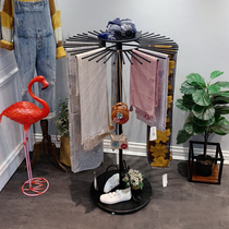 Wrought iron scarf rack Scarf display rack Bath towel rack Tie rack display rack Clothing rack Floor-standing shawl rack