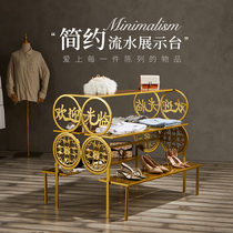 New clothing store flow table shelf display rack Nakajima rack bag display cabinet multi-layer bag rack shoe rack childrens clothing display rack