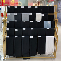 服装店牛仔裤子展示架围巾丝巾落地式架子布料陈列架多层被套货架