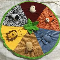 Defect treatment cute stuffed animal game blanket toddler crawling mat safety mirror BB device rattle D9