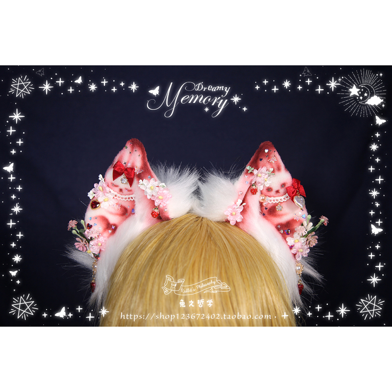 【Philosophy of the Rabbit】Original Animal Ear Accessories for Summer~Dreamy Memory~Dreamy Rabbit Ear Headwear