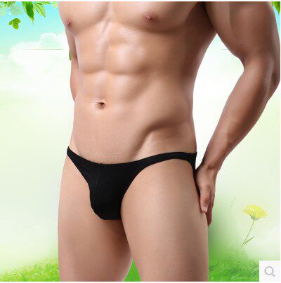 Cotton U convex design Low waist Sexy small triangular suction Sweat Narrow Side Half Bag Fart Underpants