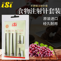 Austrian ISI foaming tool special stainless steel injection needle Injectors tips food injection needle