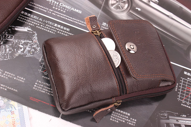 Túi kéo dây da nam đeo ví da ví 5 inch 5,5 inch 6 inch 6,5 inch túi da bò dọc túi đựng điện thoại nữ