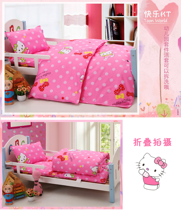 Mẫu giáo chăn ba mảnh trẻ em nap quilt bông bé chăn mùa xuân, mùa hè, mùa thu và mùa đông bé bộ đồ giường cotton