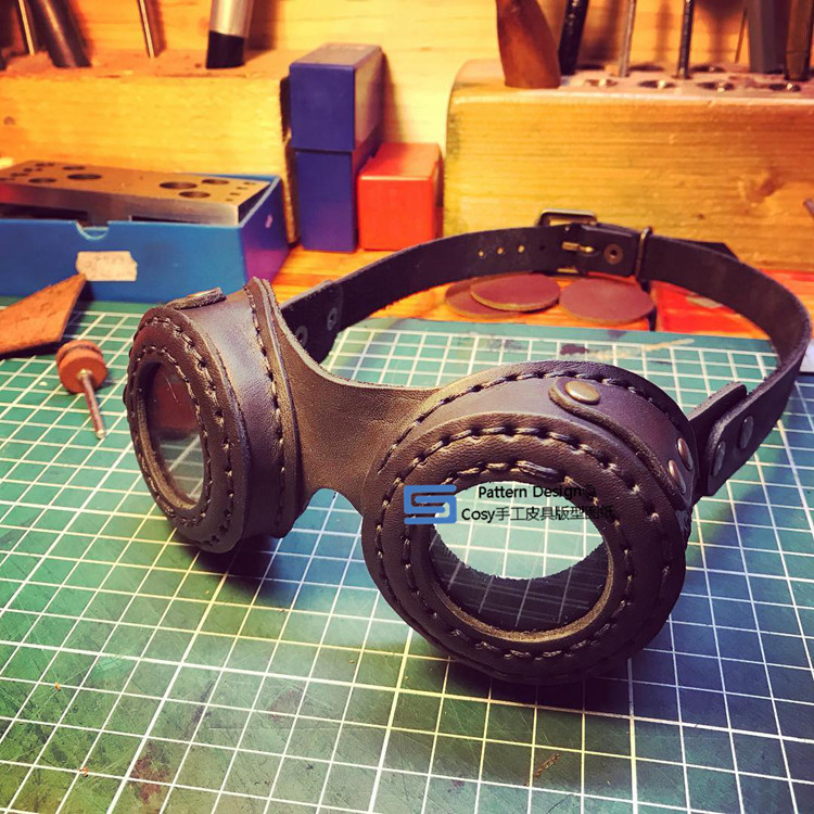 Steam Punk Alternative Makeup Glasses Windproof Glasses Version drawings Halloween cosplay Design Thu AOS-17