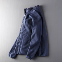 Double face wearing foreign trade factory Cut mark mens fashion Fashion Rocking Grain Suede Casual Collar Jacket Jacket Cardiff Damp