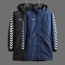 防泼水中长款棉衣 外贸男士冬款户外运动防风防水中长款棉服棉衣