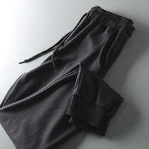 Simple Joker foreign trade factory tail goods Mens autumn and winter New drawstring waist elastic waist pants sports pants men