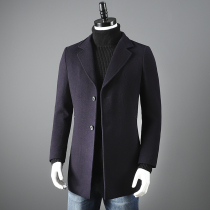 Gentleman fried value special offer ODM company 100 wool foreign trade Mens factory cut long wool coat