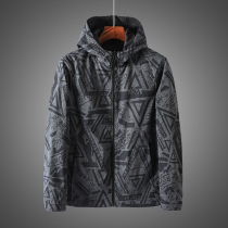 Double-sided wear Foreign Trade factory cut-off tail goods trend double-faced fashion hooded casual jacket jacket jacket mens tide