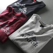 100 Lapped Single Products Foreign Trade Factory Cut Mark Tail Goods Autumn Mens Round Neckline Jacket Head Pure Cotton Sports Casual Sweatshirt Jacket