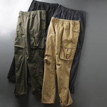 Pure Cotton Clothing Pants Early Autumn New Foreign Trade Mens Clothing Outdoor Leisure Multiple Bags Closed Tooling Casual Pants Long Pants