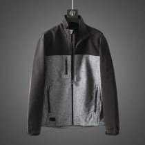 Large size outdoor soft shell plus velvet anti-wind and water splashing Foreign Trade mens clothing cutting tail Sports Leisure coat