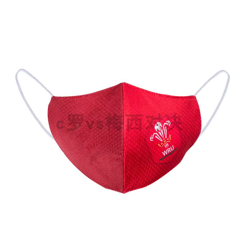 Wales WRU Face Mask 2020 Welsh Face Mask Rugby Jersey Double Layer Protective Printing Mouth-Nose Mask