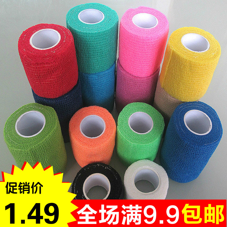 Buy Elastic movement self Adhesive bandage Football Blue ball scar