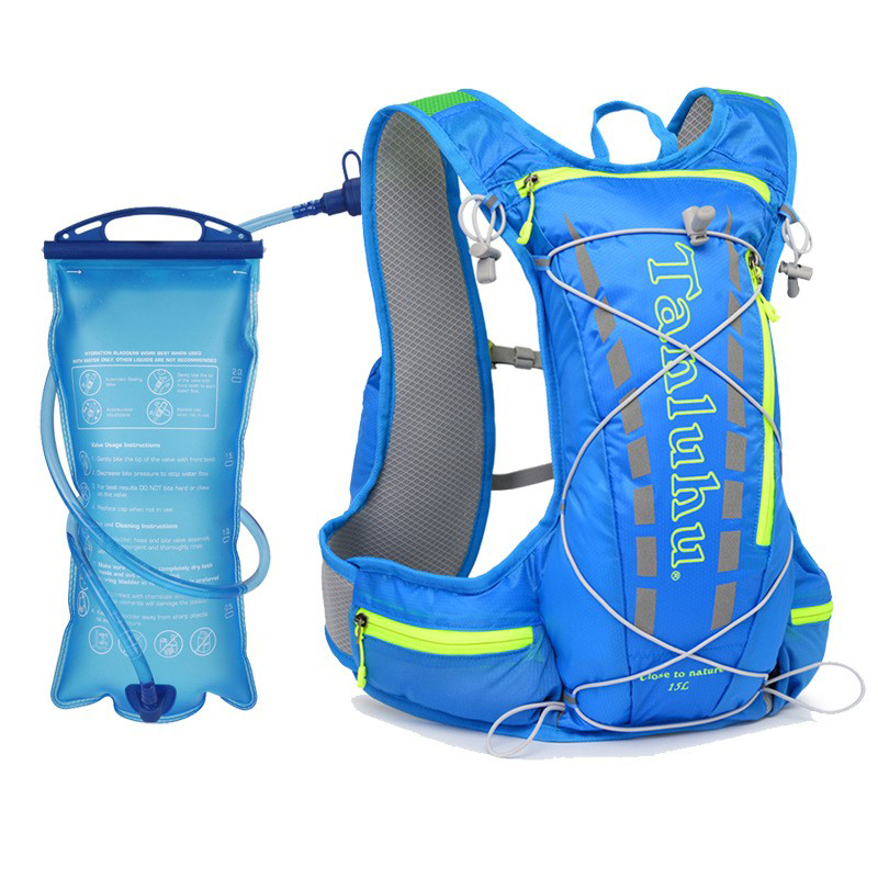 Outdoor 15L cycling water bag backpack men and women cross - country running backpack marathon bag vest