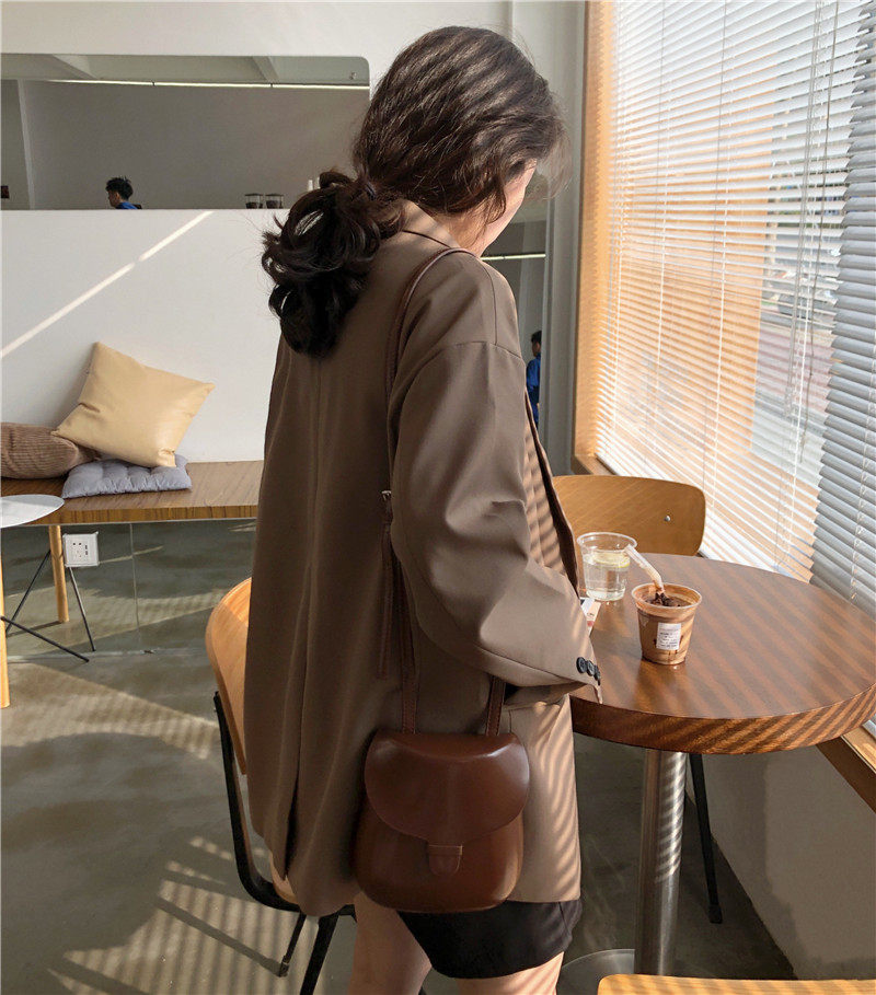 Suit Jacket Woman Spring Autumn Clothing 2020 Han Edition Casual Retro Loose Blouse Chic Net Red Little West Suit External Wear