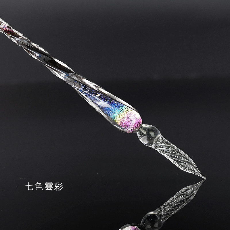 (Interstellar Power) Glass Pen Dip Pen Mesh Red Pen Starry Pen Starry Sky Original Starry Sky Crystal Diamond Pen Suit Constellation