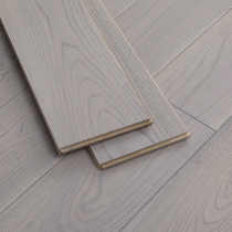 Pure solid wood flooring Oak ins Net red light luxury minimalist gray log paint factory direct home wear-resistant
