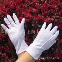 High quality white glue point non-slip etiquette gloves dancing gymnastics three-bar parade command security duty