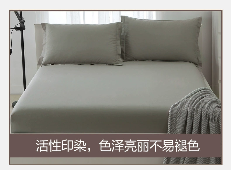 Giường màu đơn mảnh 1,5m1,8m / m trải giường trải giường nệm bọc nệm mỏng màu nâu đệm nệm bảo vệ 1,2m ga chun bọc giường spa