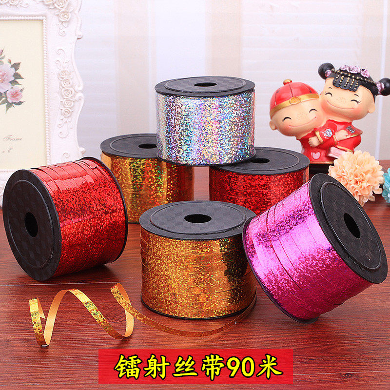 Wedding balloon tie a balloon ribbon ribbon belt Married and Zoom Balloon Accessories 90 m a roll of radium