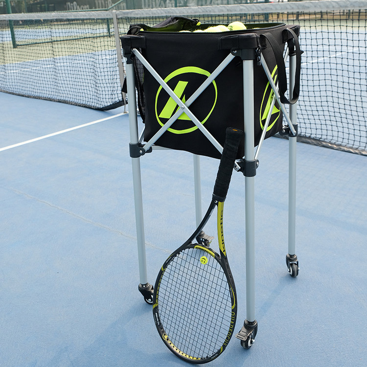 Taiwan Prokennex kennex tennis basket folded with wheels portable tennis coach car frame pick up basket-Taobao