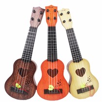 Playable childrens simulation guitar childrens ukulele free string sheet music score beginner toy musical instrument gift