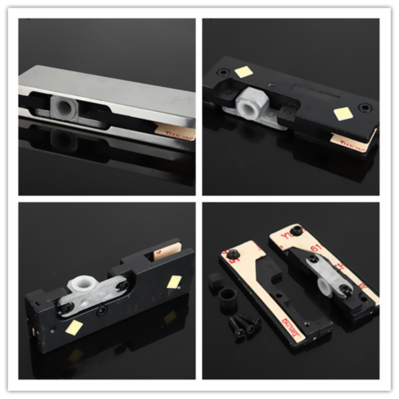 Frameless glass door clip aluminum plate clamp spring flat door special hardware accessories