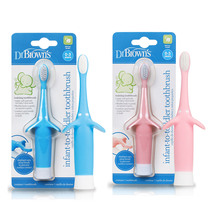 2 baby toothbrushes 0-1-2-3-year-old baby children Oral cleaning toothbrushes Soft hairy milk toothbrush fingers