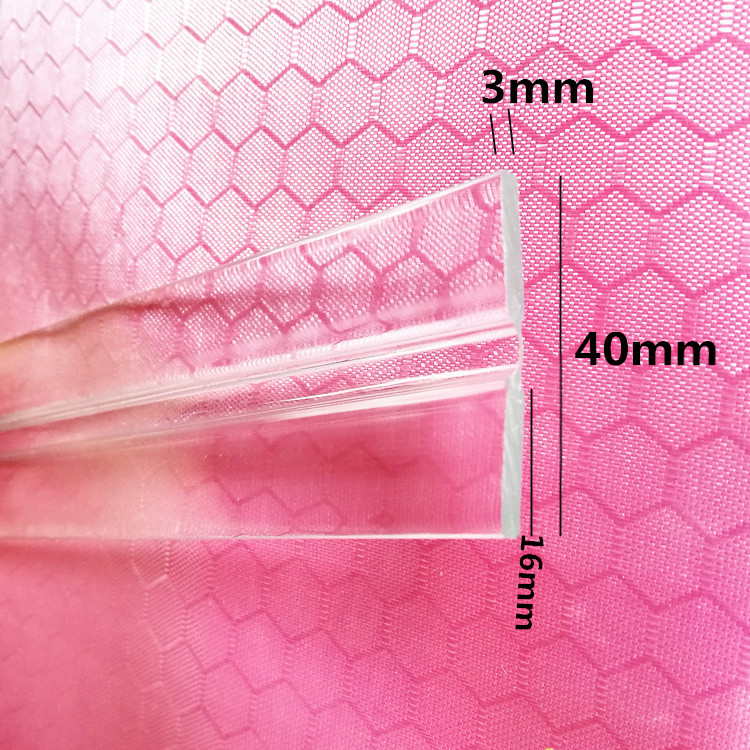 Custom shaftless endurance flat mouth acrylic transparent hinge door cabinet square hinge Loose-leaf door shaft package cutting