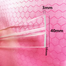 Customized shaftless endurance flat acrylic transparent hinge door cabinet four-way hinge loose-leaf door shaft package cutting