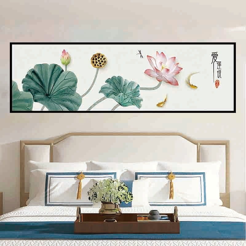 Bedside stickers 2021 master bedroom and second bedroom decoration painting self-adhesive self-adhesive modern hotel background wall stickers