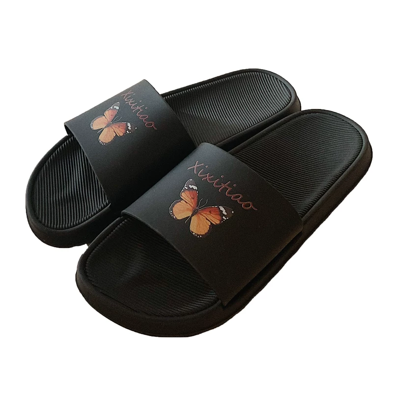 Тактично fashionable beach slippers with butterfly, city style, internet celebrity