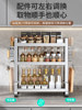Kitchen Stainless Steel Multifunctional Condiment Storage Rack Oil Salt Sauce Vinegar Organizer Countertop Corner Seasoning Rack