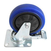 Tostda 4 inch 5 inch caster industrial activity wear-resistant rubber universal wheel silent brake wheel caster wheel