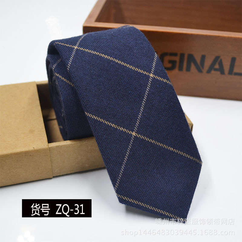 Men's tie Wedding groom dress small fine tie Men's business formal professional work Korean version narrow casual solid color