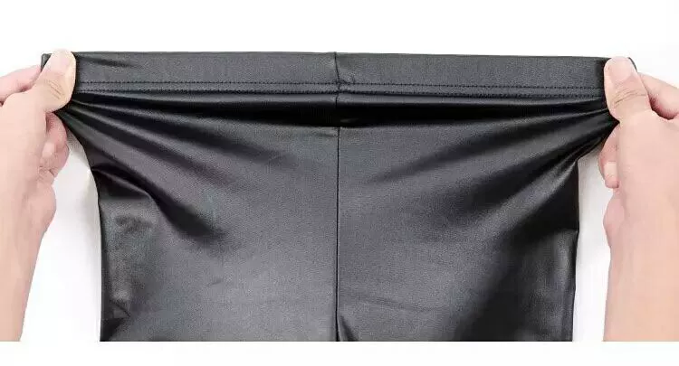 Quần legging giả da nữ mới mặc quần da mỏng phần chân đen Quần lọt khe bó sát co giãn lớn thời trang nữ cao cấp