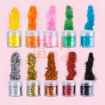 Medecine sparkling gold scallion pink sheet 1MM laser small bright sheet DIY drop glue mobile phone shell material Slime padding