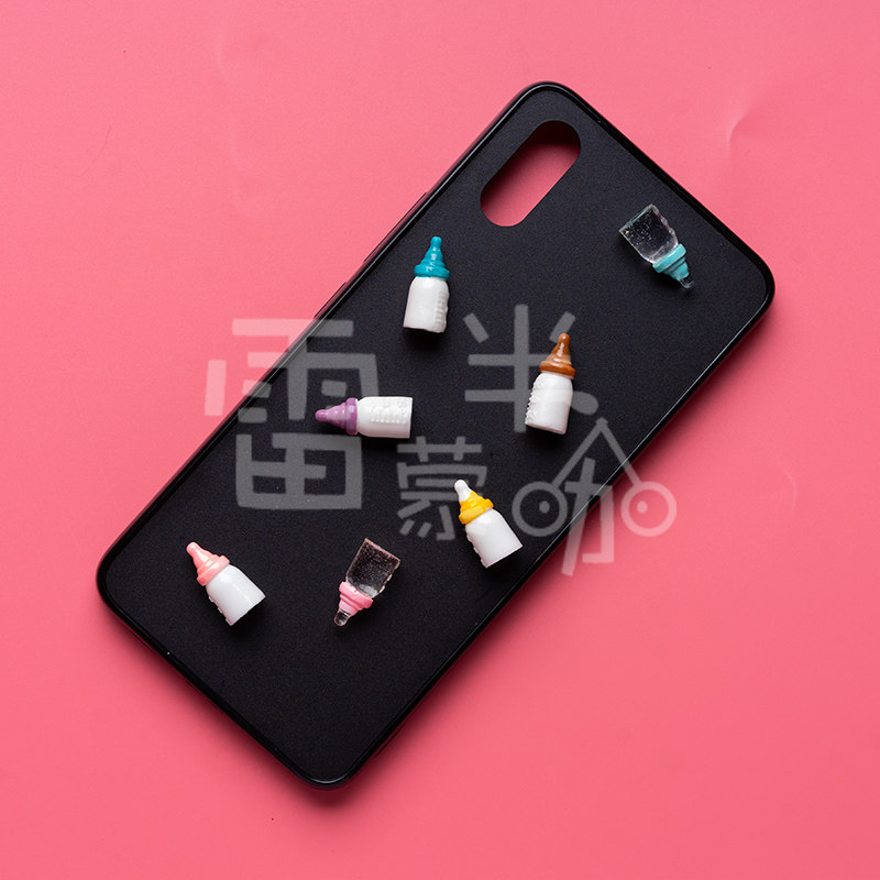 Resin baby bottle Epoxy cream mobile phone case DIY accessories accessories food toys stationery accessories materials