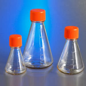 康宁Corning  430421 125ml三角培养瓶26mm颈瓶直径密封盖PC材质
