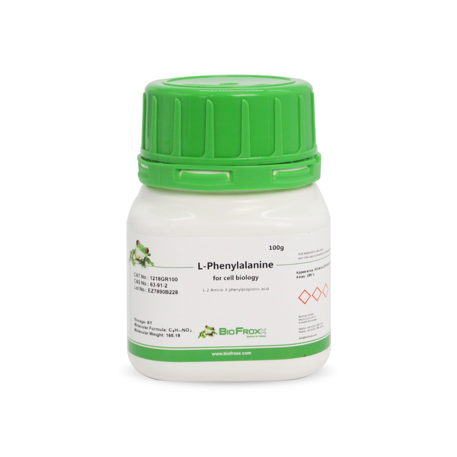 BioFroxx 1218GR100 L-苯丙氨酸 L-Phenylalanine  100g
